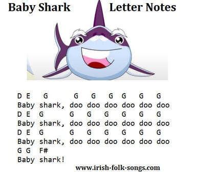 Baby Shark Letter Notes