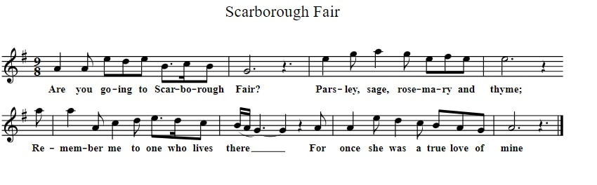 Scarborough fair  Scarborough fair, Music lyrics, Lyrics